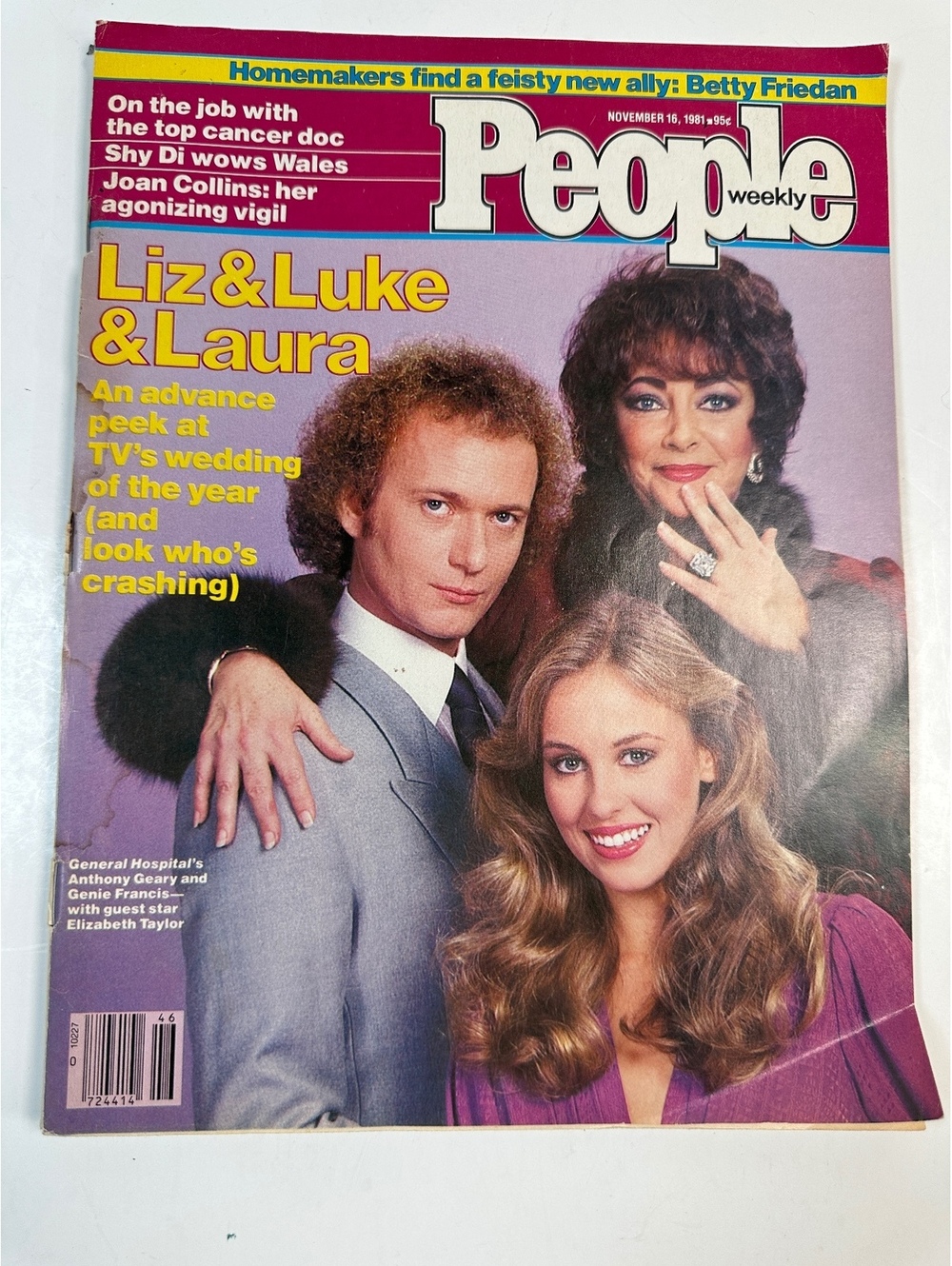 VTG People Magazine General Hospital Luke Laura November 16 1981 Poster